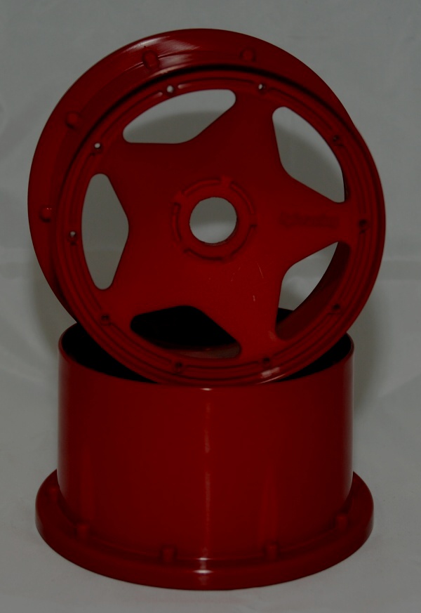 Disk kola, SUPER STAR červený (120x75mm/2pcs) (HPI3225R)