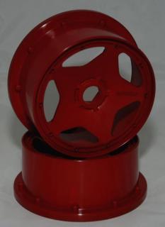Disk kola, SUPER STAR červený (120x60mm/2pcs/) (HPI3220R)