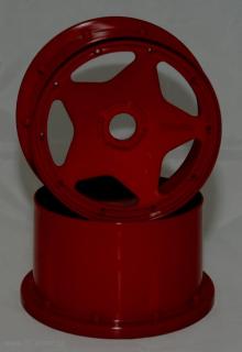 Disk kola, SUPER STAR červený (120x75mm/2pcs) (HPI3225R)